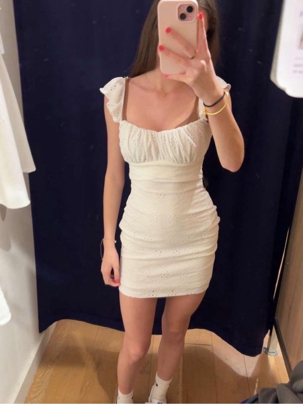 White Graduation Dress - Picture 3 of 7